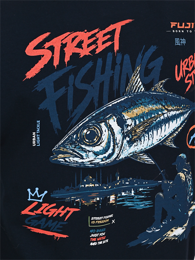 Fujin S26 Street Fishing T-Shirt Dark Navy