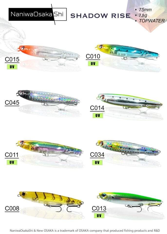 NANIWAOSAKASHI SHADOW RISE 75MM 7.8G SAHTE BALIK