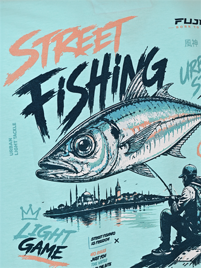 Fujin S26 Street Fishing T-Shirt Turquoise