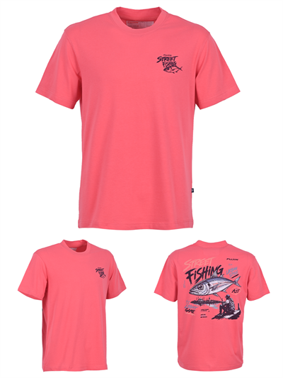 Fujin S26 Street Fishing T-Shirt Scarlet