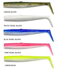 Savage Gear Sandeel V2 Tail 12.5cm 15gr 5-PCS Pink Pearl Silver
