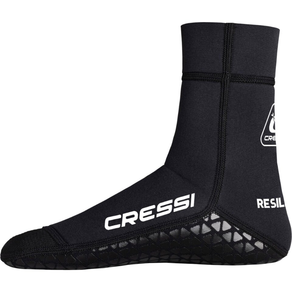 Cressi Resilient Pro Dalış Çorabı BLACK - 3MM - M