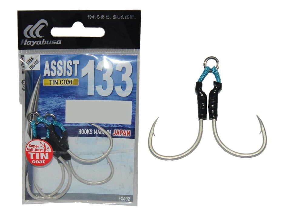 Hayabusa EX 402 Jig Assist İğnesi Double Hook 2li Paket Standart - 4-0