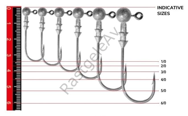 Nomura NM90007040 Round Jig Head 3lü Paket İğne:4/0no 7.5gr
