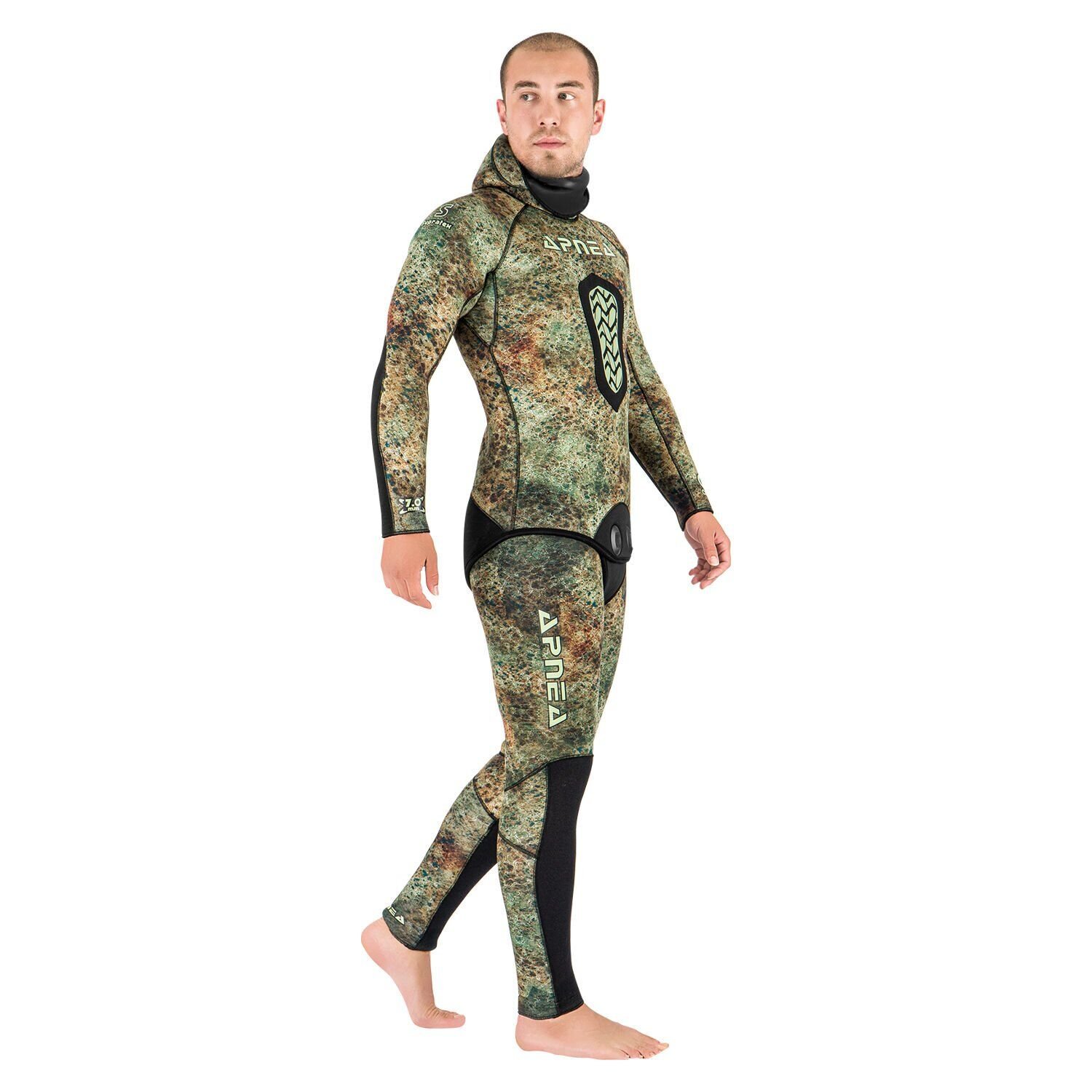 Apnea 5mm Evolution Octopus Yeşil Camou Serbest Dalış Elbisesi