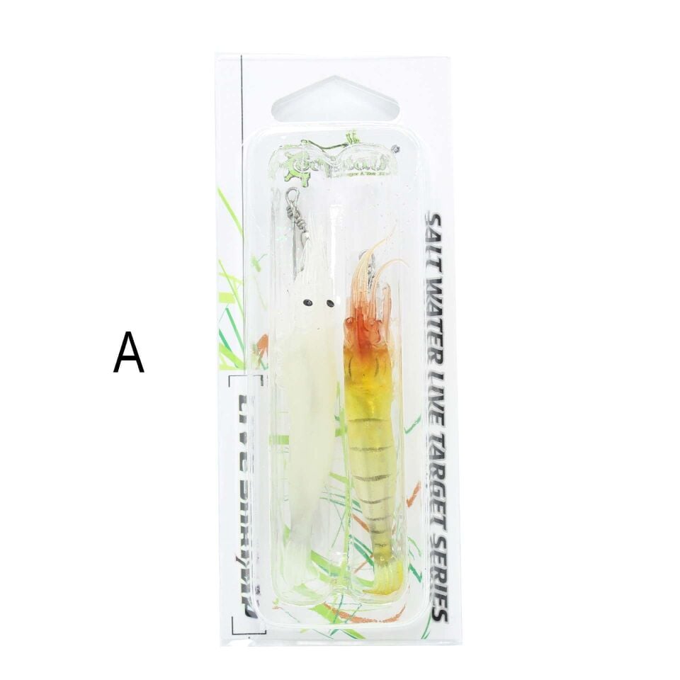 Captain 3063 Silikon Karides Takım 10cm Suni Yem 2li Set