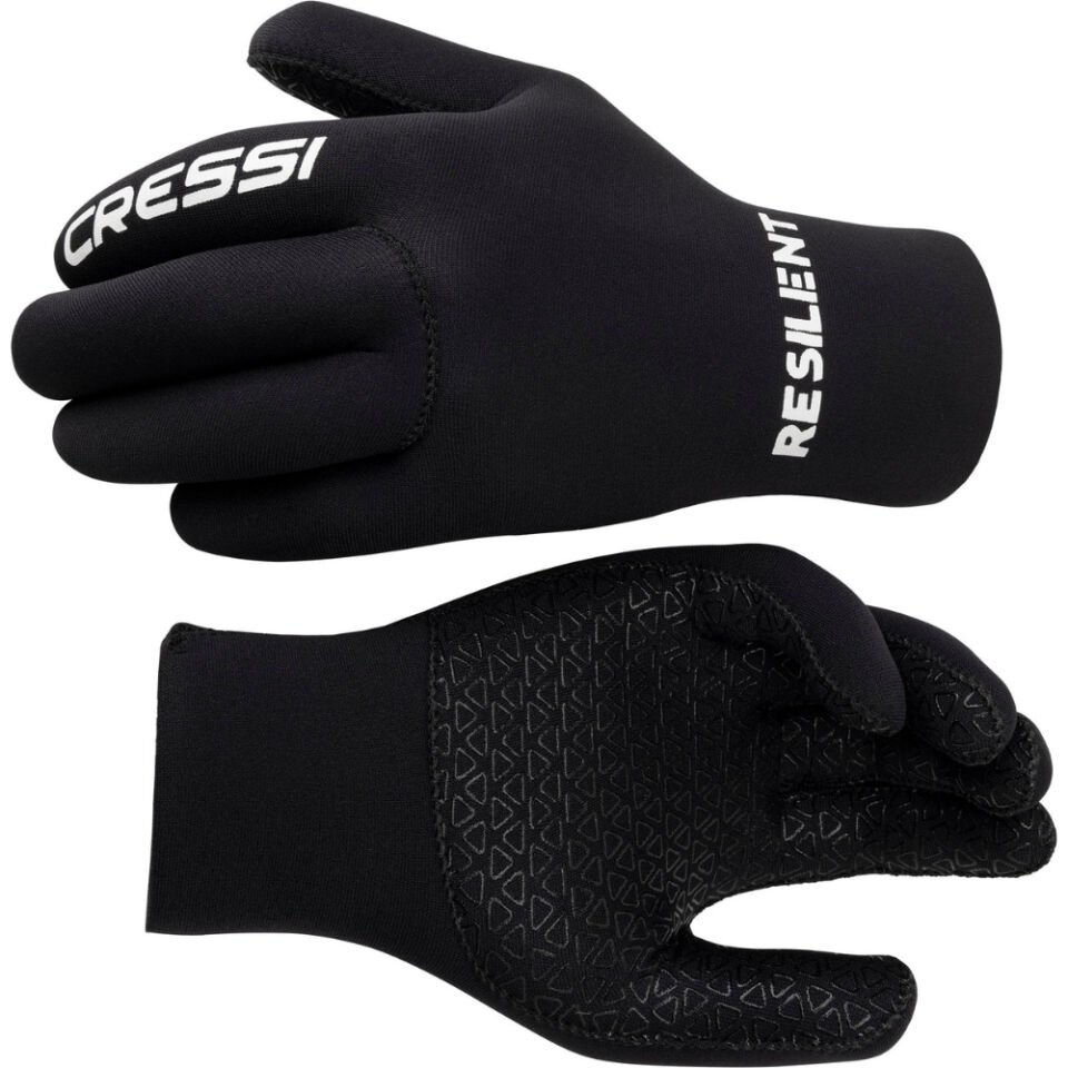 Cressi Resilient Dalış Eldiveni BLACK - 2MM - 2XL