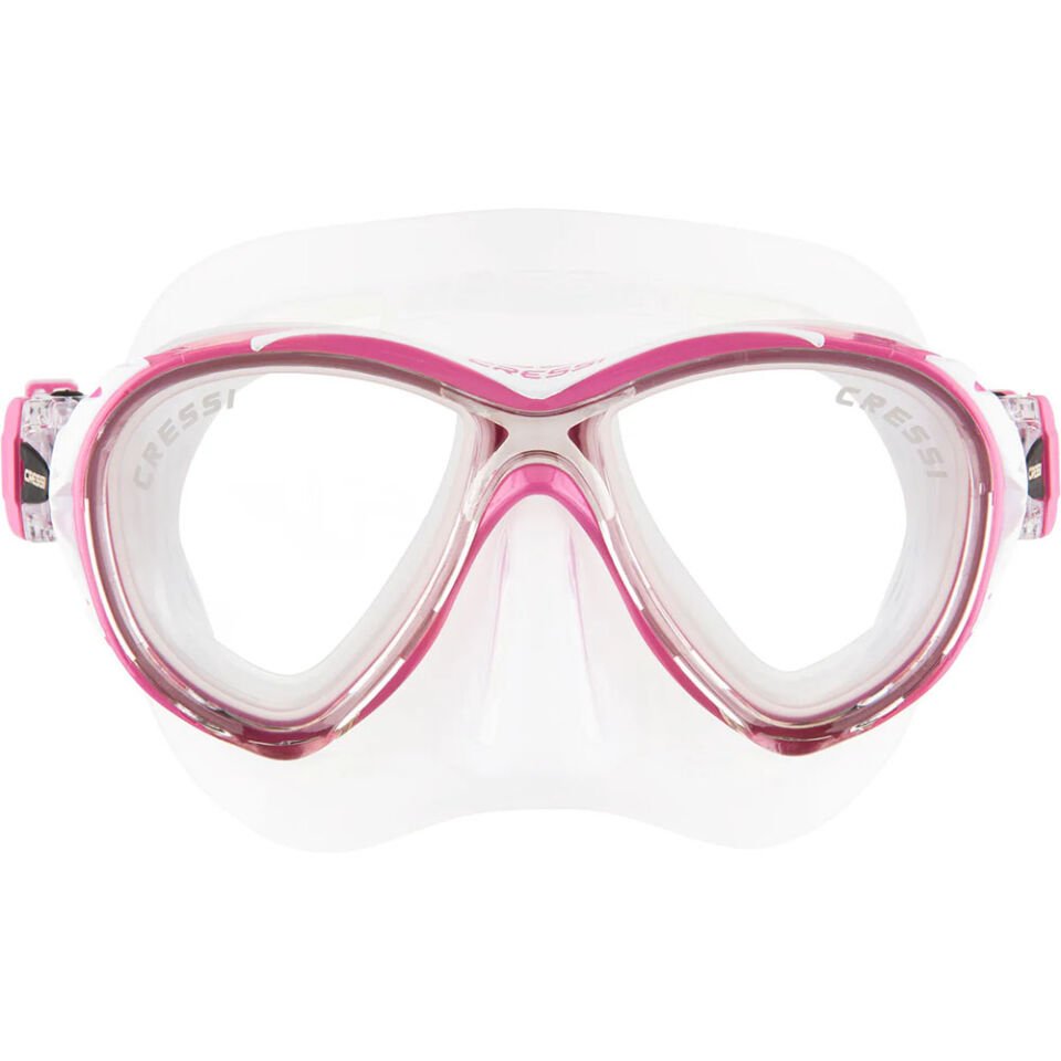 Cressi Naxos Dalış Maskesi CLEAR/PINK