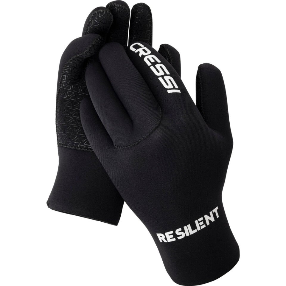 Cressi Resilient Dalış Eldiveni BLACK - 3MM - S