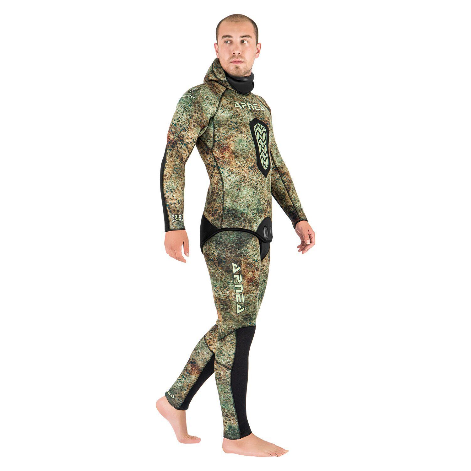 Apnea 7mm Evolution Octopus Yeşil Camou Serbest Dalış Elbisesi