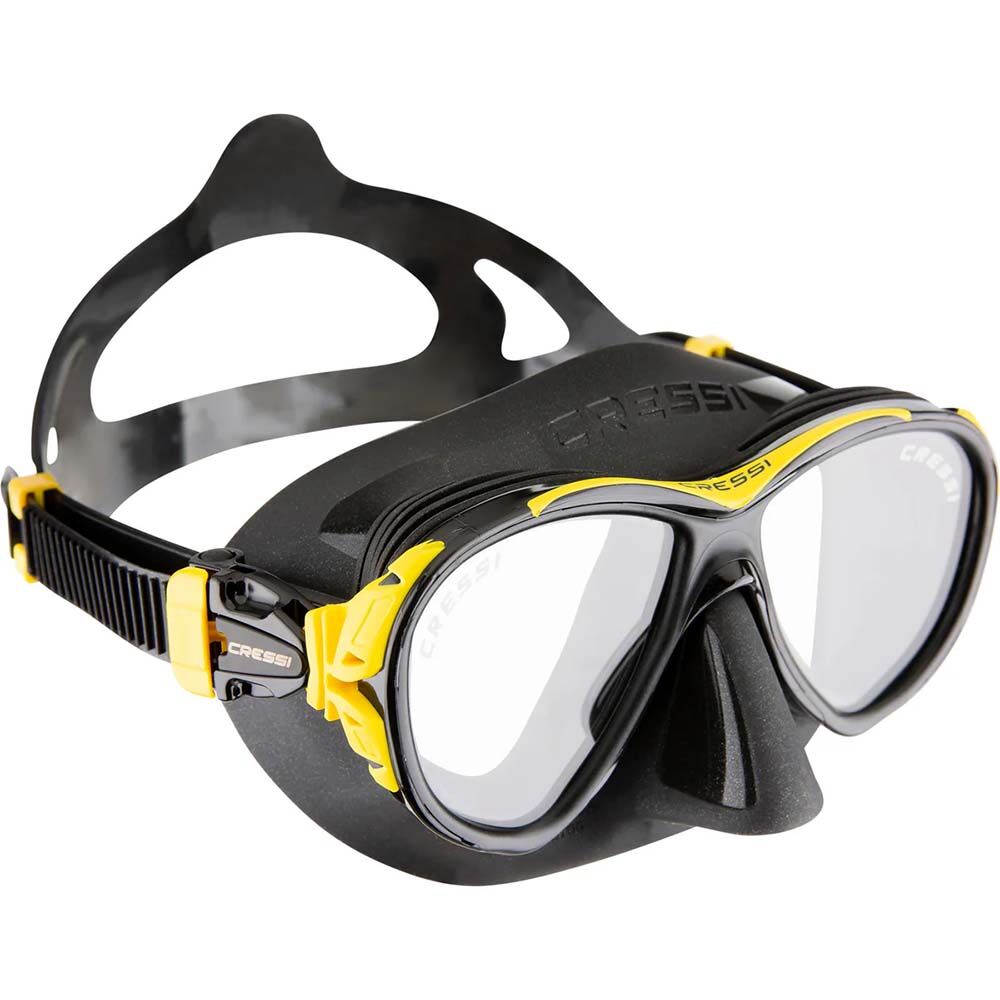Cressi Naxos Dalış Maskesi BLACK/YELLOW