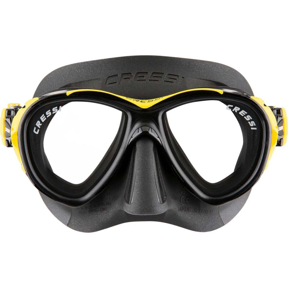 Cressi Naxos Dalış Maskesi BLACK/YELLOW
