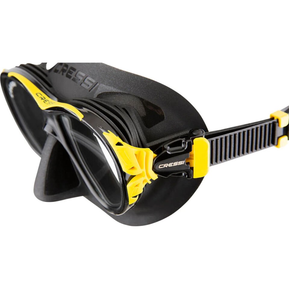Cressi Naxos Dalış Maskesi BLACK/YELLOW
