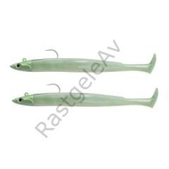 Fiiish Crazy Paddle Tail CPT120 CPT6001 x2 Combo 15gr Pearl Green Silikon Yem