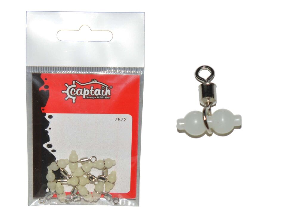 Captain Çift Boncuklu Hazır Takım Fırdöndüsü 10lu Paket