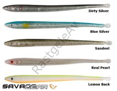 Savage gear LB Sandeel Slug 14 cm 6 Adet Suni Yem Lemon Back
