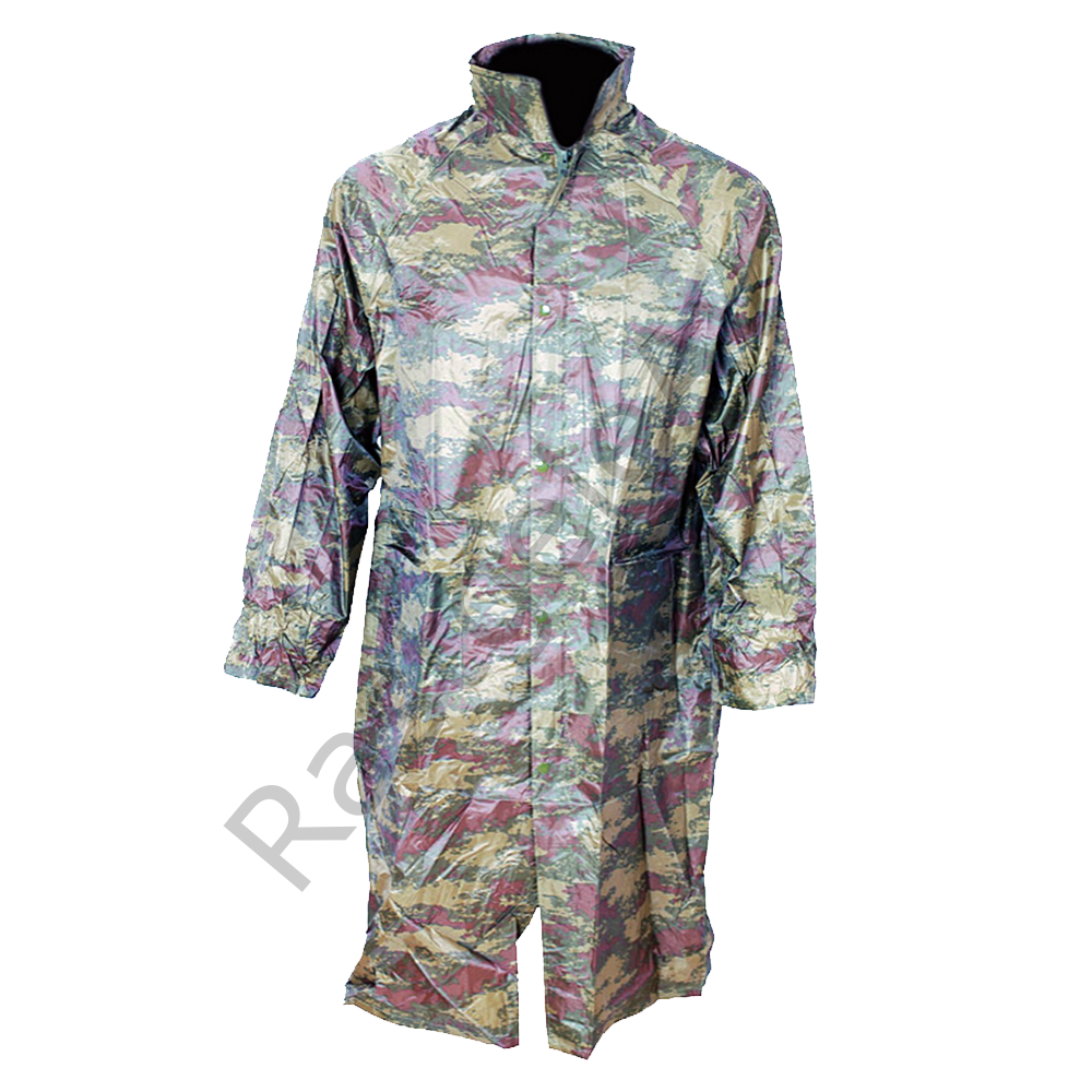 Bison Askeri Desenli Pardesü Yağmurluk