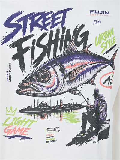 Fujin S26 Street Fishing T-Shirt Ecru