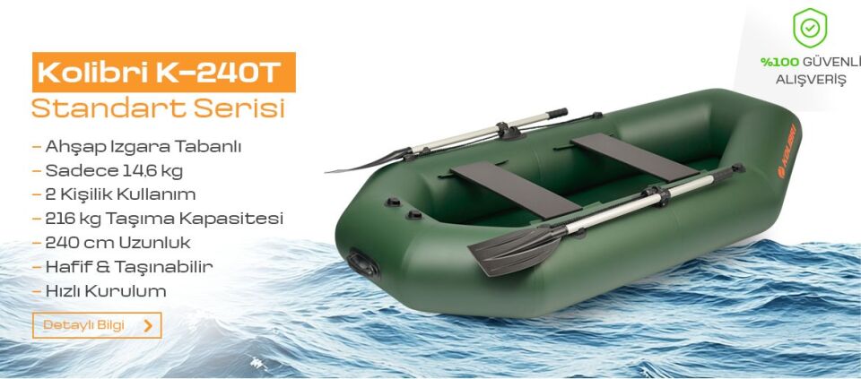 Kolibri BOT K-240T Profesyonel Izgara Tabanlı Şişme Bot