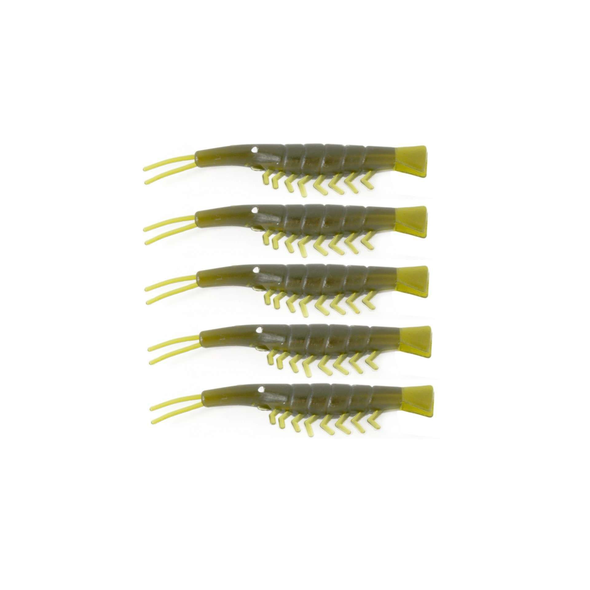 Captain 3052 Silikon Karides 6cm Suni Yem 5li Paket 006