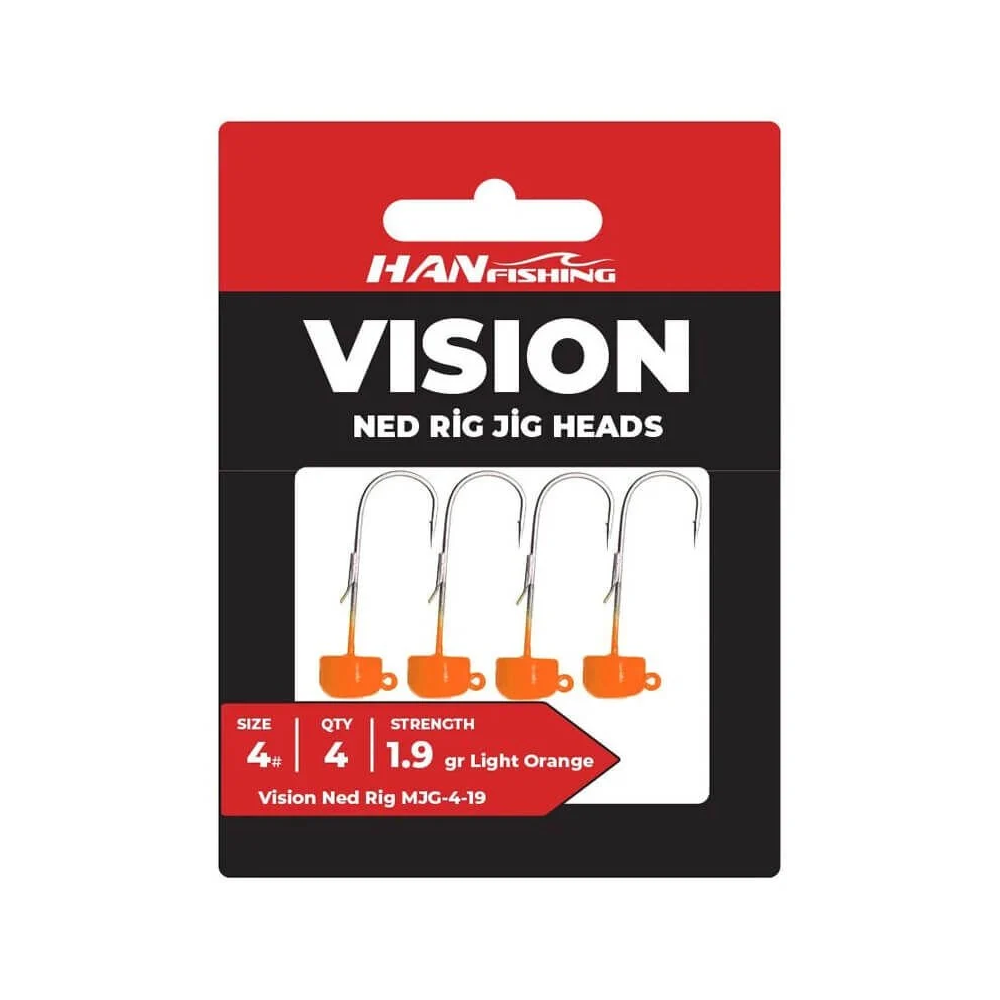 Hanfish Vision Ned Rig Light Orange Jighead