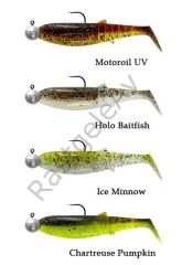 Savage Gear Cannibal Shad 6.8cm 3gr+5gr #1/0 Clear Water 4+4 Adet