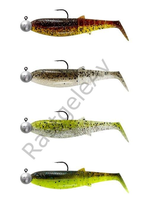 Savage Gear Cannibal Shad 6.8cm 3gr+5gr #1/0 Clear Water 4+4 Adet