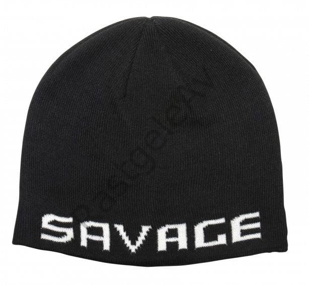 Savage Gear Logo Beanie One Size Black/White