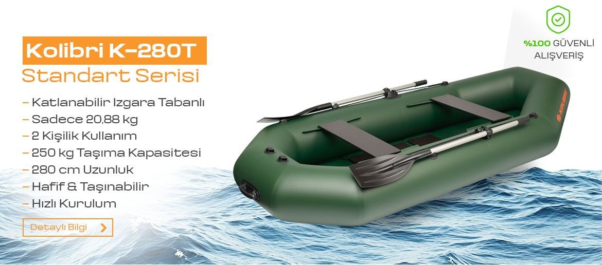 Kolibri K-280T Izgara Tabanlı Şişme Bot