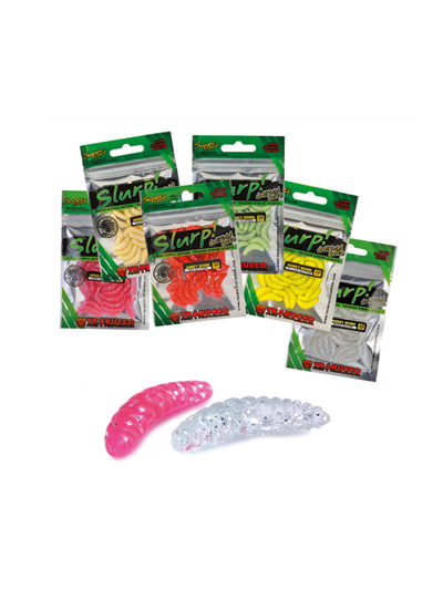 Trabucco Slurp Honey Worm 2cm Yellow Glitter