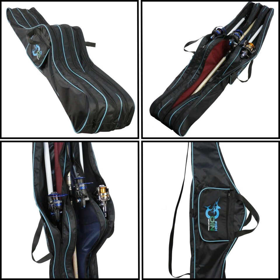 Fishcoin 3 lü Kamış Makine Çantası 145 CM