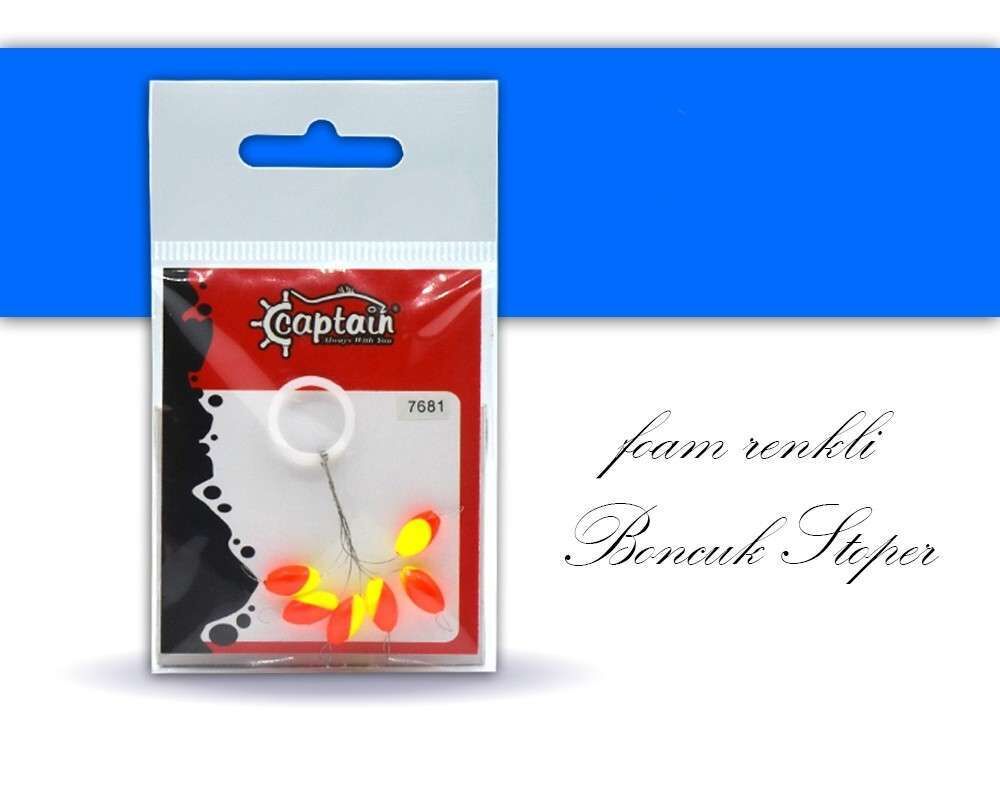 Captain 7681 Renkli Boncuk Oval Köpük Boncuk 6lı Paket Standart - 5.6X11 MM
