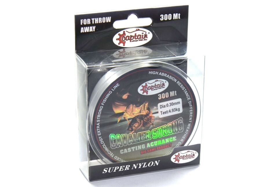 Captain Cavalier Strong 300mt Monofilament Misina Beyaz Standart - 0.30 MM