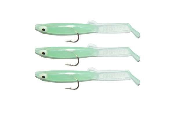Captain 3525 Eel Fish 75cm Silikon Zargana Suni Yem 3lü Paket E11 GREEN 