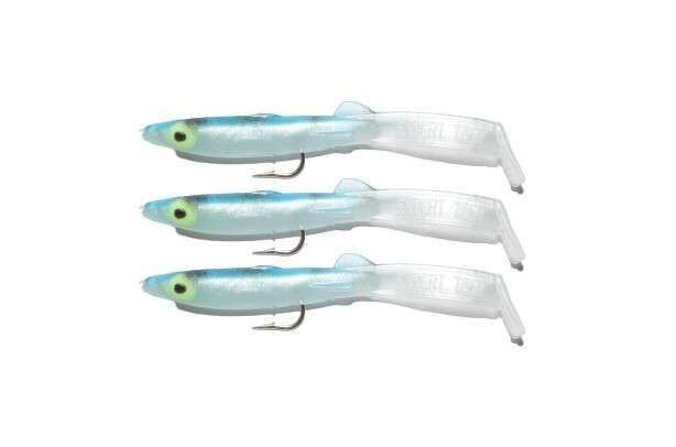 Captain 3525 Eel Fish 75cm Silikon Zargana Suni Yem 3lü Paket E20 BLACK 