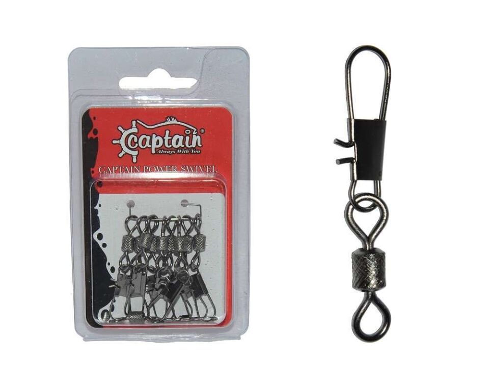 Captain 5023 Kilitli Klips İnox 10lu Paket Black Nikel