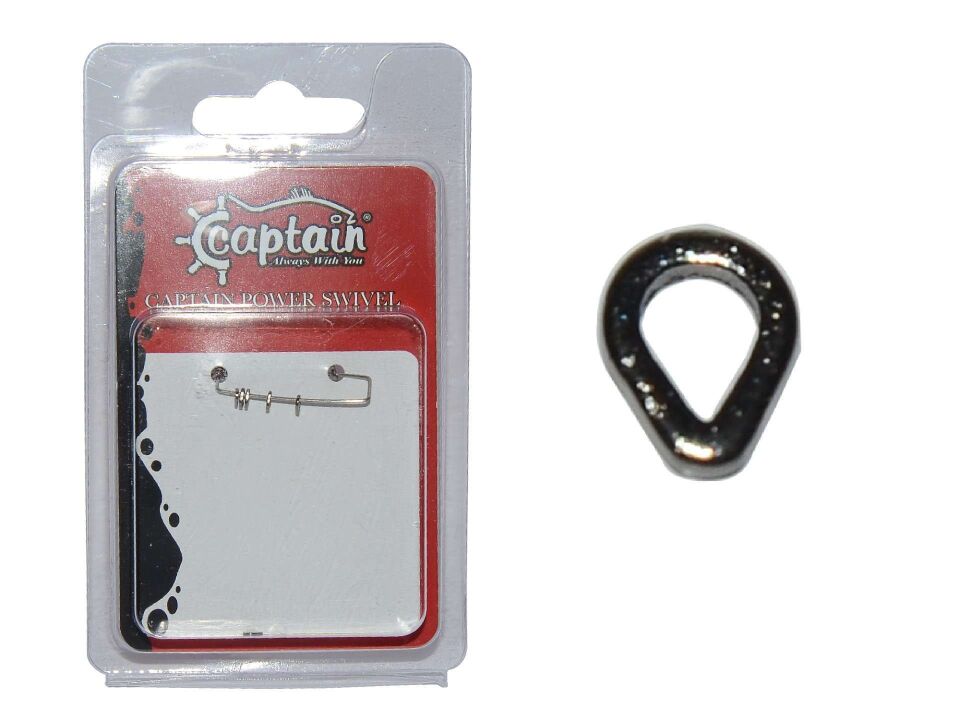 Captain 5144 Assist Halkası D-Halka 10lu Paket İnox Naturel Standart - 0.10 MM