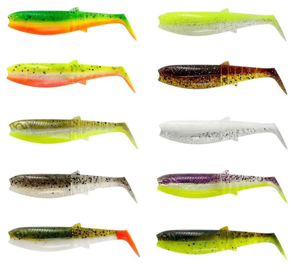 Savage Gear Cannibal Shad 6.8cm 3gr Chartreuse Pumpkin