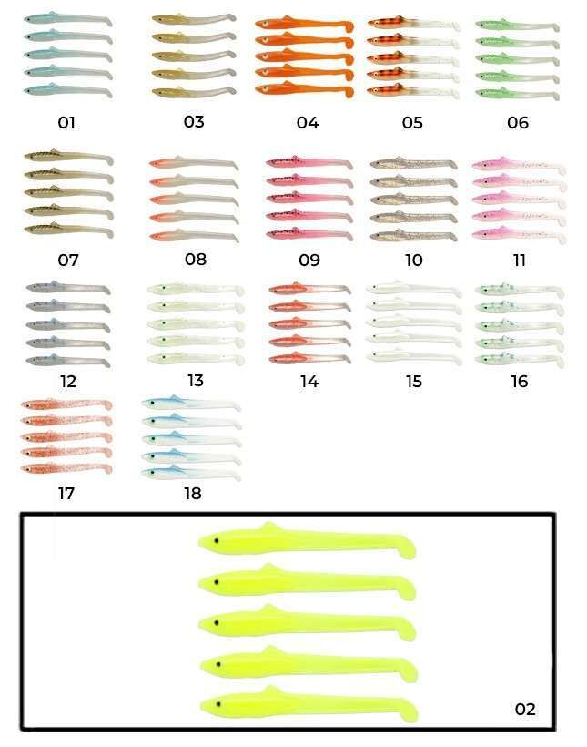 Captain 3596 Elegant 55cm Silikon Zargana 5li Paket Suni Yem