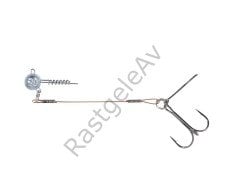 Balzer 16100 Silikon Yemler İçin Çelik Telli Spiral Kafa Rig 5.5cm