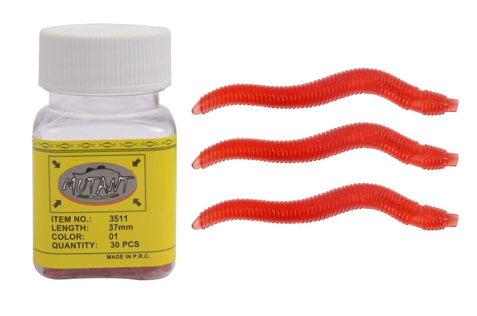 Mutant 3511 Ozmo Aromalı Solucan 4cm Silikon Suni Yem 30lu Kutu