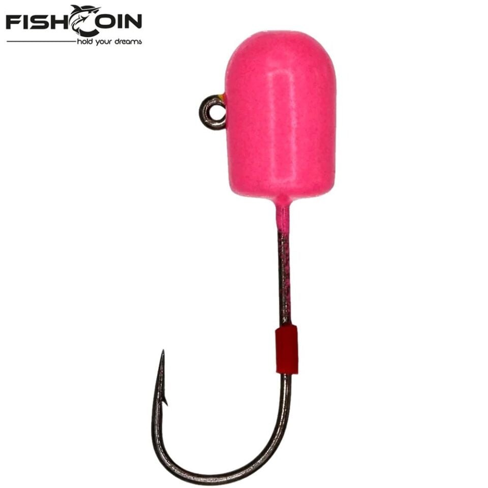 Fishcoin Bomb Jighead Pink Glow 4-5 Gr