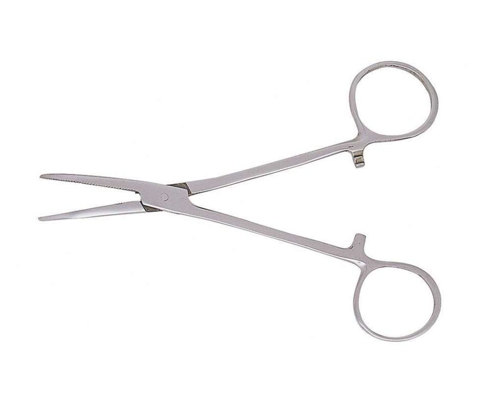 Balzer 18437 Yem Makası Kavisli İnox Pens