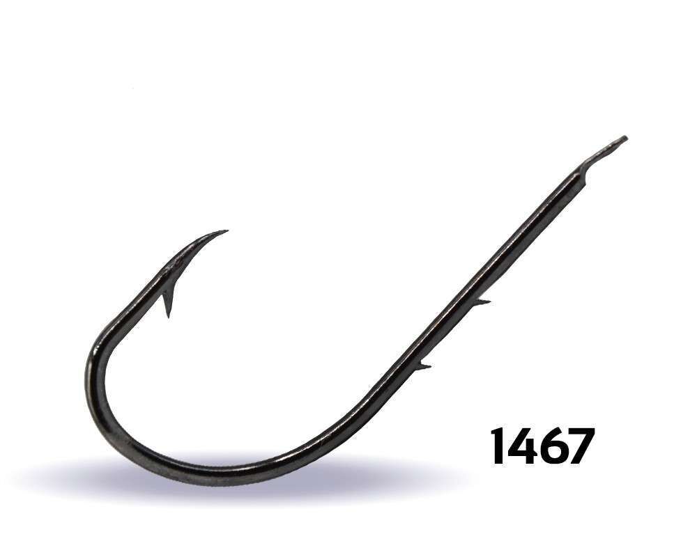 Youvella 1467 Tırnaklı Uzun Papağan Olta İğnesi 100lü Kutu Black Nikel Standart - 1-0