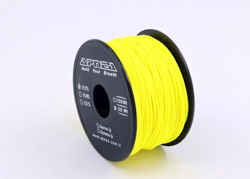 Apnea Dyneema ip 1.5mm 50mt Flo Sarı