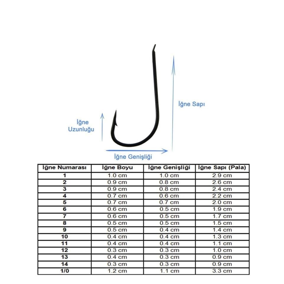 Marlin 1522 Siyah Olta İğnesi