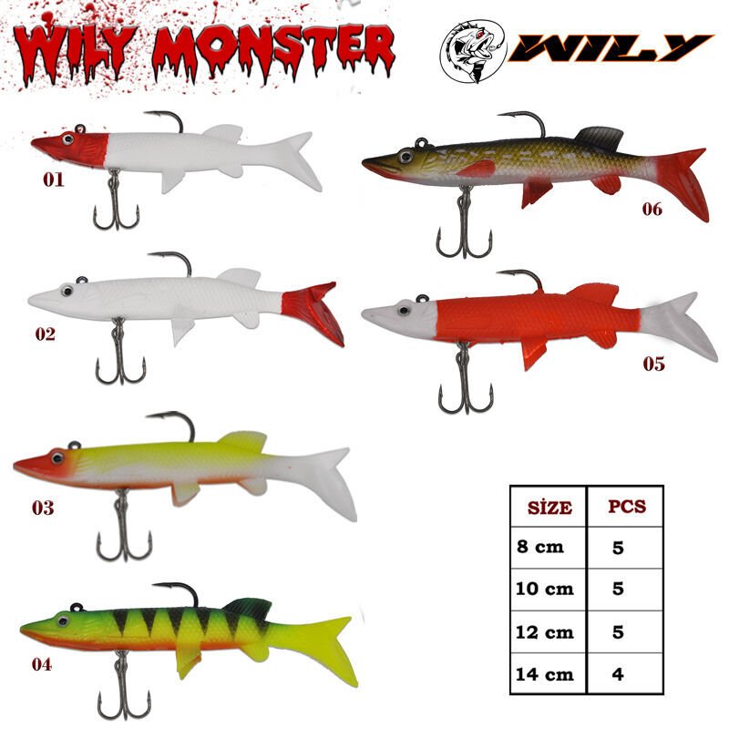 Wily Monster Turna Silikon 12 cm 25 gr