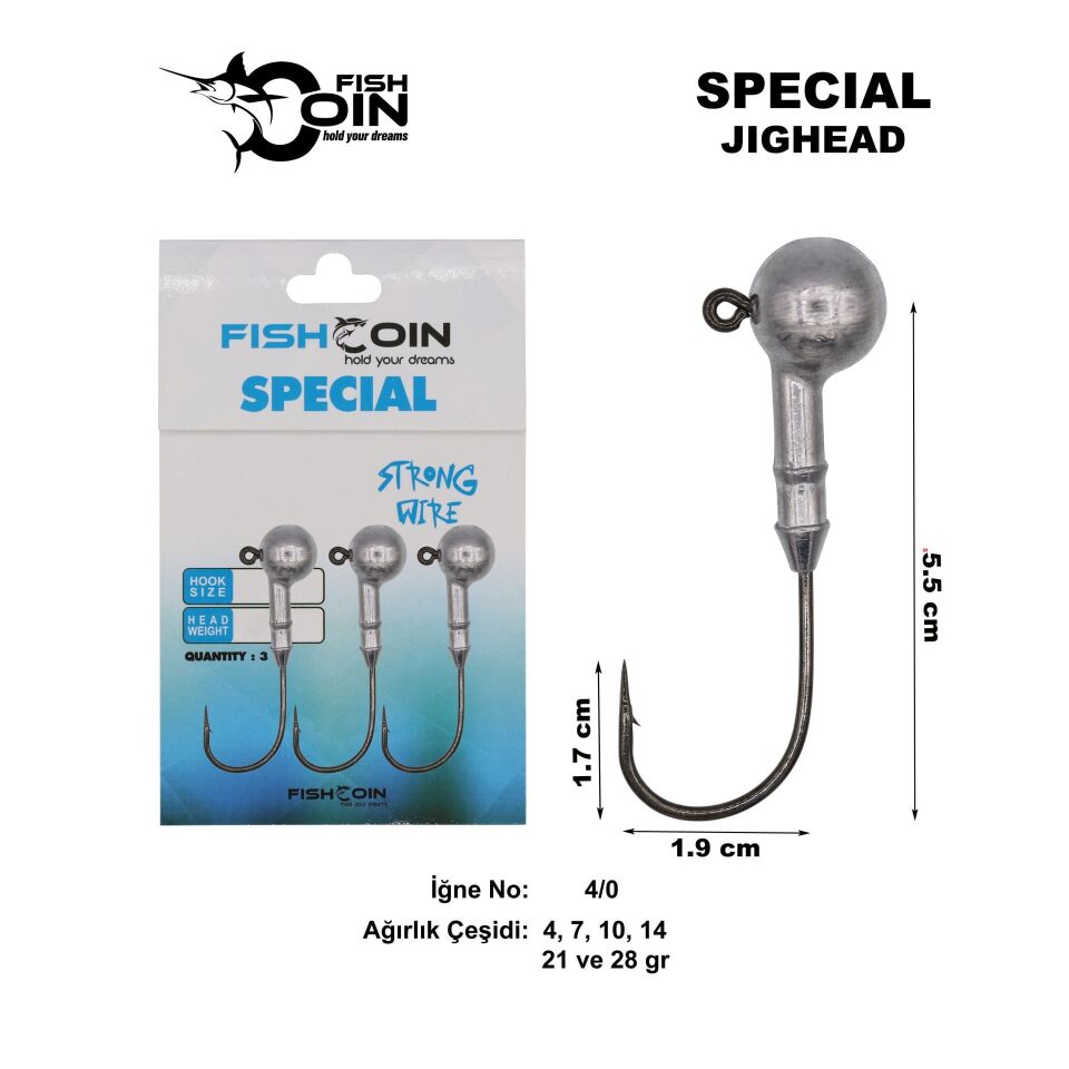 Fishcoin Special Jighead 4/0 10 gr