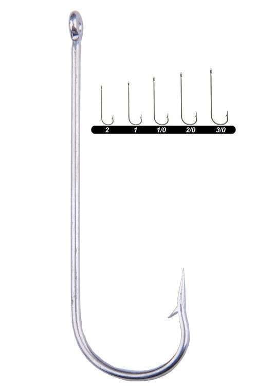 Youvella 1362 Uzun Pala Delikli Lüfer İğnesi 100lü Kutu Galvaniz