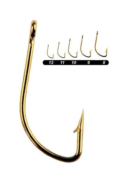 Youvella 16962 Delikli Düz Kısa Pala Olta İğnesi 100lü Kutu Sarı